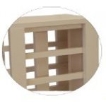 Expovinalia Regál na víno QUILÓS II Borovice s bílým nátěrem – Zboží Mobilmania