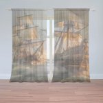 Sablio Záclony Plachetnice ve vlnách: 2ks 150x250cm – Hledejceny.cz