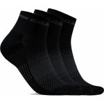 Ponožky CRAFT CORE Dry Mid 3-pack černá 34-36 EU – Zboží Mobilmania