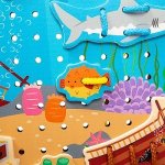 Bigjigs Toys Provlékací deska moře – Zboží Dáma