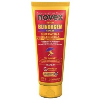 Novex bezoplachový kondicionér na vlasy s brazilským keratinem Capillary Leave-In Treatment Brazilian Keratin 200 g