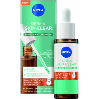 Nivea Dermaskin clear Rebalance & clear sérum 30 ml – Zboží Dáma