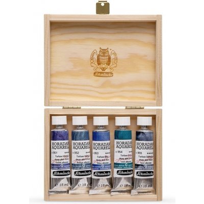 Schmincke Super Granulation Sada akvarelových barev v tubách 5x15ml Set deep sea – Hledejceny.cz