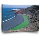 Sablio Obraz Černé pobřeží - 120x80 cm – Hledejceny.cz