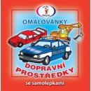 Dopravní prostředky Omalovánky se samolepkami A5