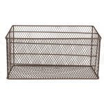 Hnědý drátěný držák na časopisy Filaire – 33x12x15/17 cm – Hledejceny.cz