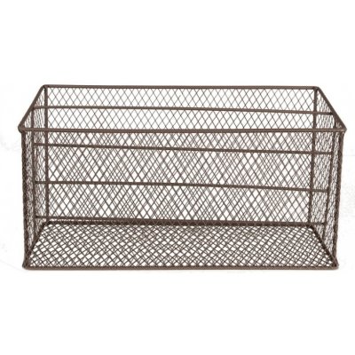 Hnědý drátěný držák na časopisy Filaire – 33x12x15/17 cm – Hledejceny.cz