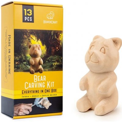Řezbářská sada pro celou rodinu, medvěd, DIY05 P45119 – Zboží Dáma
