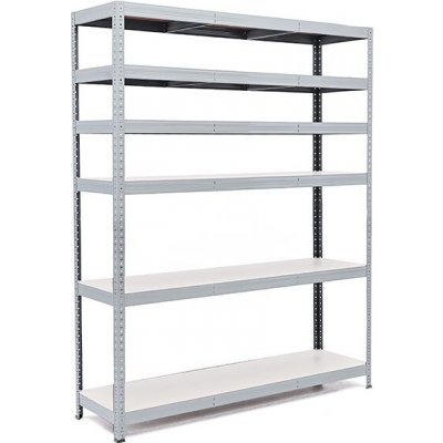 Trestles RH Regál 2000 x 1600 x 400 mm 6 polic šedá – Hledejceny.cz