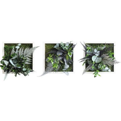 Obraz z rostlin styleGREEN Džungle 3ks 22x22 cm – Zboží Mobilmania