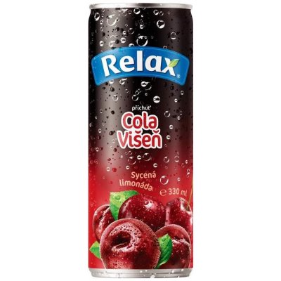 Relax Cola višeň sycená limonáda 330 ml – Zboží Mobilmania
