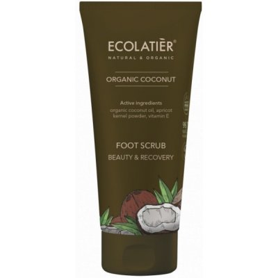 Ecolatiér Peeling na nohy, krása a oživení, kokos 100 ml