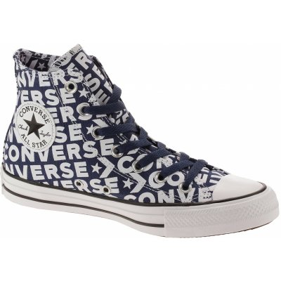 Converse Chuck Taylor All Star Wordmark Hi 163952/Navy/white/Navy/white/white – Zboží Mobilmania