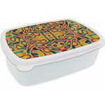 MuchoWow® Box na oběd BČervenázeit 11x17x6cm Psychedelické - Vzory - Lávová lampa Dětský box na svačinu – Sleviste.cz