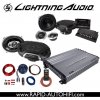 Zesilovač pro autorádio Lightning Audio LA-4100 + LA-1652-S a LA-1694