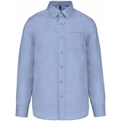 Pánská nežehlivá košile s krátkým rukávem Twill zářivá modrá obloha