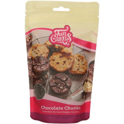 FunCakes Čokoládové kousky Chunks tmavá čokoláda 350g – Sleviste.cz