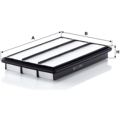 MANN-FILTER Vzduchový filtr MANN C3766 (MF C3766) – Hledejceny.cz
