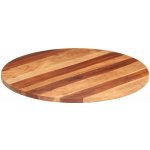 Omaxi 793245 Stolní deska masivní akáciové dřevo kulatá 25–27 mm 80 cm – Zboží Dáma