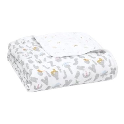 Aden Anais essential s cotton muslin blanket alpha bet animals – Hledejceny.cz