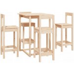 ZBXL 5dílný barový set masivní borové dřevo – Zboží Dáma