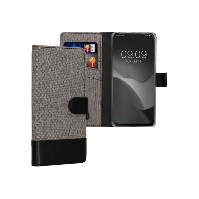 Pouzdro kwmobile Flipové Motorola Moto G Stylus 5G 2023 šedé – Zboží Živě
