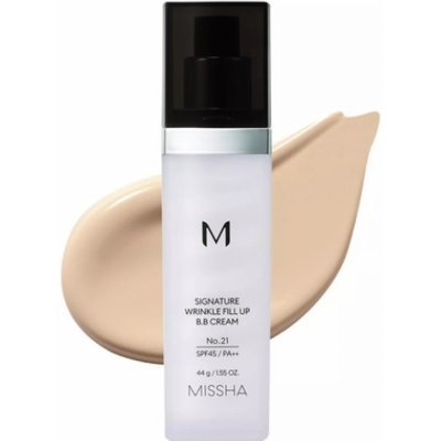 Missha Ochranný BB krém proti stárnutí pleti SPF 45 Signature Wrinkle Fill Up BB Cream 21 44 g – Zbozi.Blesk.cz