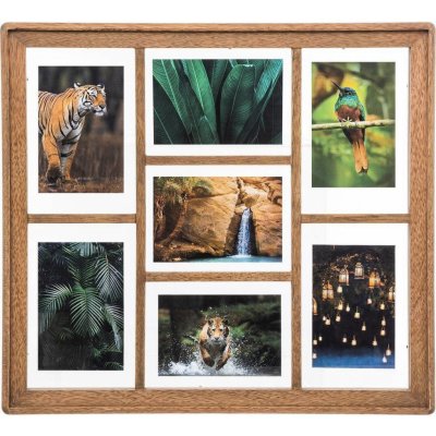 Atmosphera Fotorámeček ELIOTT, dřevěný, 7 fotek 10 x 15 cm – Zboží Dáma