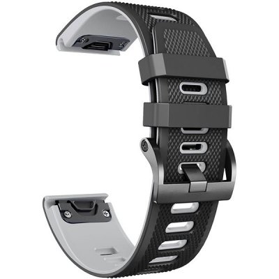 X-SITE silikonový pro Garmin QuickFit 22mm, černošedý ERSQCKS-015BG22