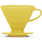 Hario Dripper V60-02 Ceramic Yellow + 40 ks filtrů – Hledejceny.cz
