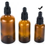 Green Sound Skleněná lahvička s kapátkem 30ml 1ks hnědá – Zboží Dáma