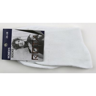 Rota dámské bavlněné ponožky bílé
