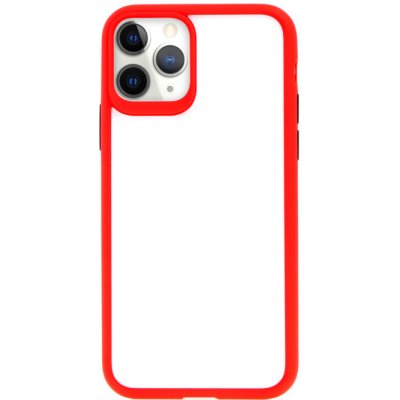 Pouzdro USAMS Janz Apple iPhone 11 Pro Max - plastové / gumové - čiré / červené