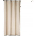 Douceur d'intérieur Záclona na průvlečných kroužcích CAPRIA, 140 x 240 cm béžová – Hledejceny.cz