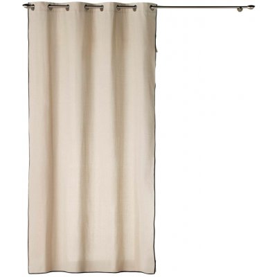 Douceur d'intérieur Záclona na průvlečných kroužcích CAPRIA, 140 x 240 cm béžová – Hledejceny.cz
