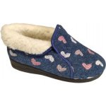 Adanex dámská domácí obuv zateplená DD 27936 modrá – Sleviste.cz