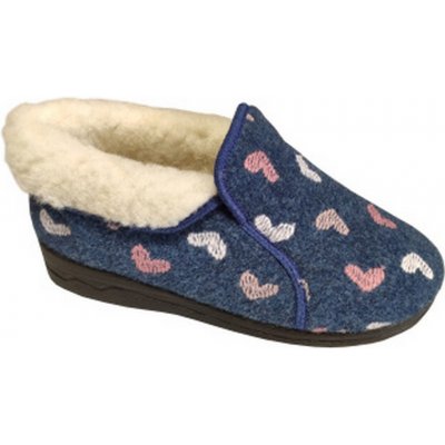 Adanex dámská domácí obuv zateplená DD 27936 modrá – Sleviste.cz