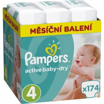 Pampers Active Baby 4 174 ks