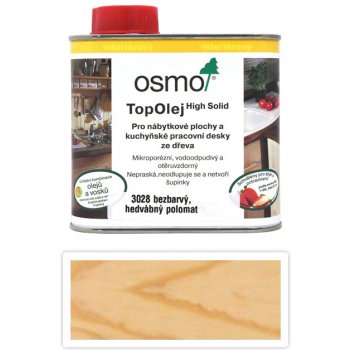 Osmo 3028 Top olej 0,5 l Bezbarvý hedvábný polomat