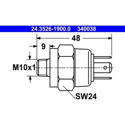 Spinac brzdoveho svetla ATE 24.3526-1900.0 – Zboží Mobilmania