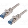 síťový kabel Logilink CQ4072S Patch, S/FTP, 6a, licna, Cu, LSZH, 5m, šedý