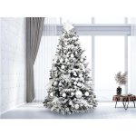 LAALU Vánoční stromek zdobený POLÁRNÍ ZLATÁ 222 ks ozdob 300 cm – Zboží Dáma