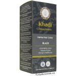 Khadi rostlinná barva na vlasy černá 100 g – Zboží Dáma