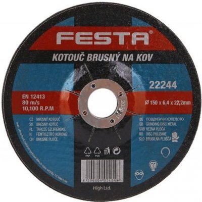 Festa Kotouč brusný 115 x 6,4 mm 122240 – Zboží Mobilmania