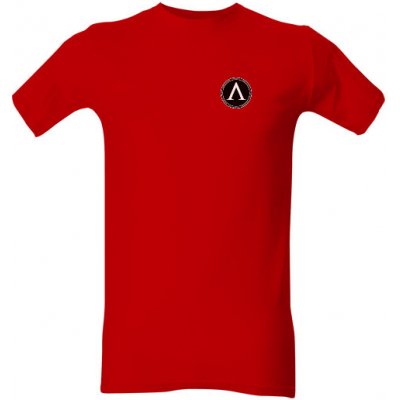 Tričko s potiskem Spartan logo červená pánské červená – Zboží Mobilmania