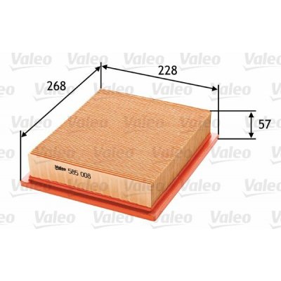 Vzduchový filtr VALEO 585008 – Hledejceny.cz