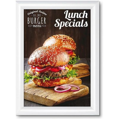 Jansen Display Klaprám A4 profil 25mm, barva RAL 9003 bílá, 241 x 328 mm – Zboží Živě