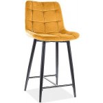 Signal Chic H-2 velvet hořčicová + černé – Zboží Dáma