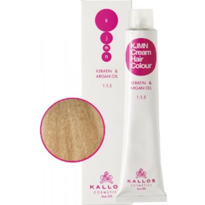 Kallos KJMN s keratinem a arganovým olejem 9.0 Very Light Blond Cream Hair Colour 1:1.5 100 ml