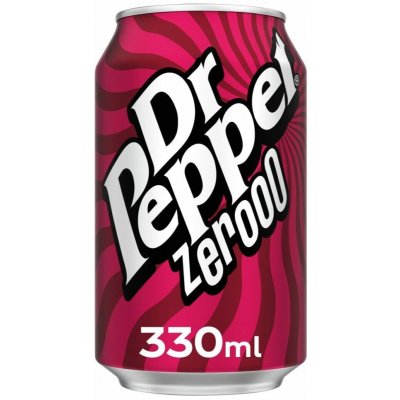 Dr Pepper Zero sycený kolový nápoj bez cukru 330 ml – Sleviste.cz